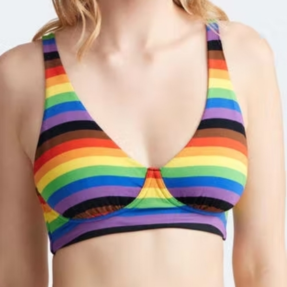 MeUndies Rainbow Bra/Bralette XL